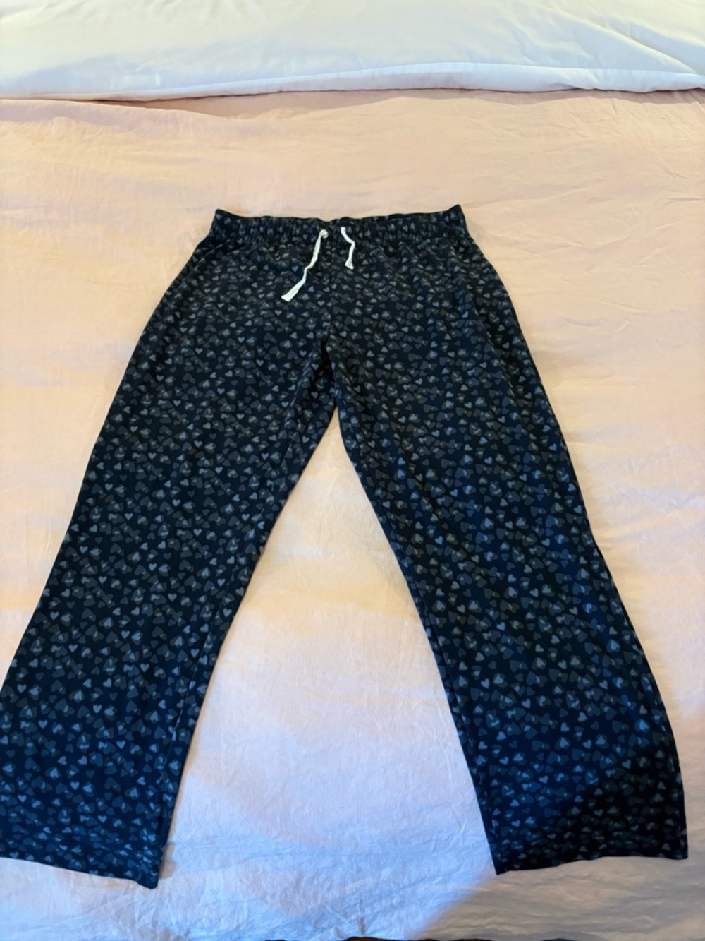 Calvin Klein navy blue Heart-Print pajama Pants size L